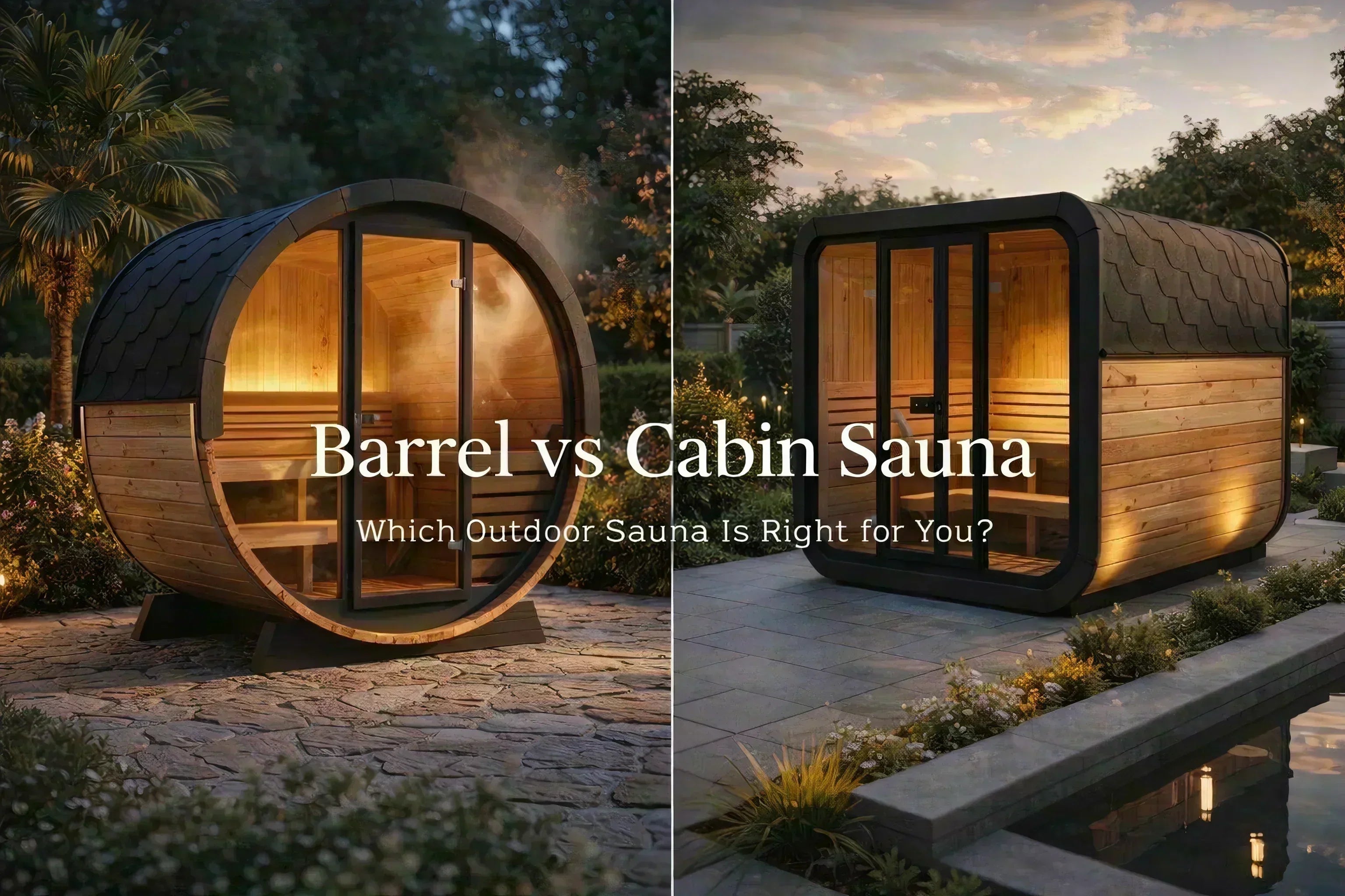 Barrel vs Cabin Sauna: Which Outdoor Sauna Is Right for You? - Reset Peak