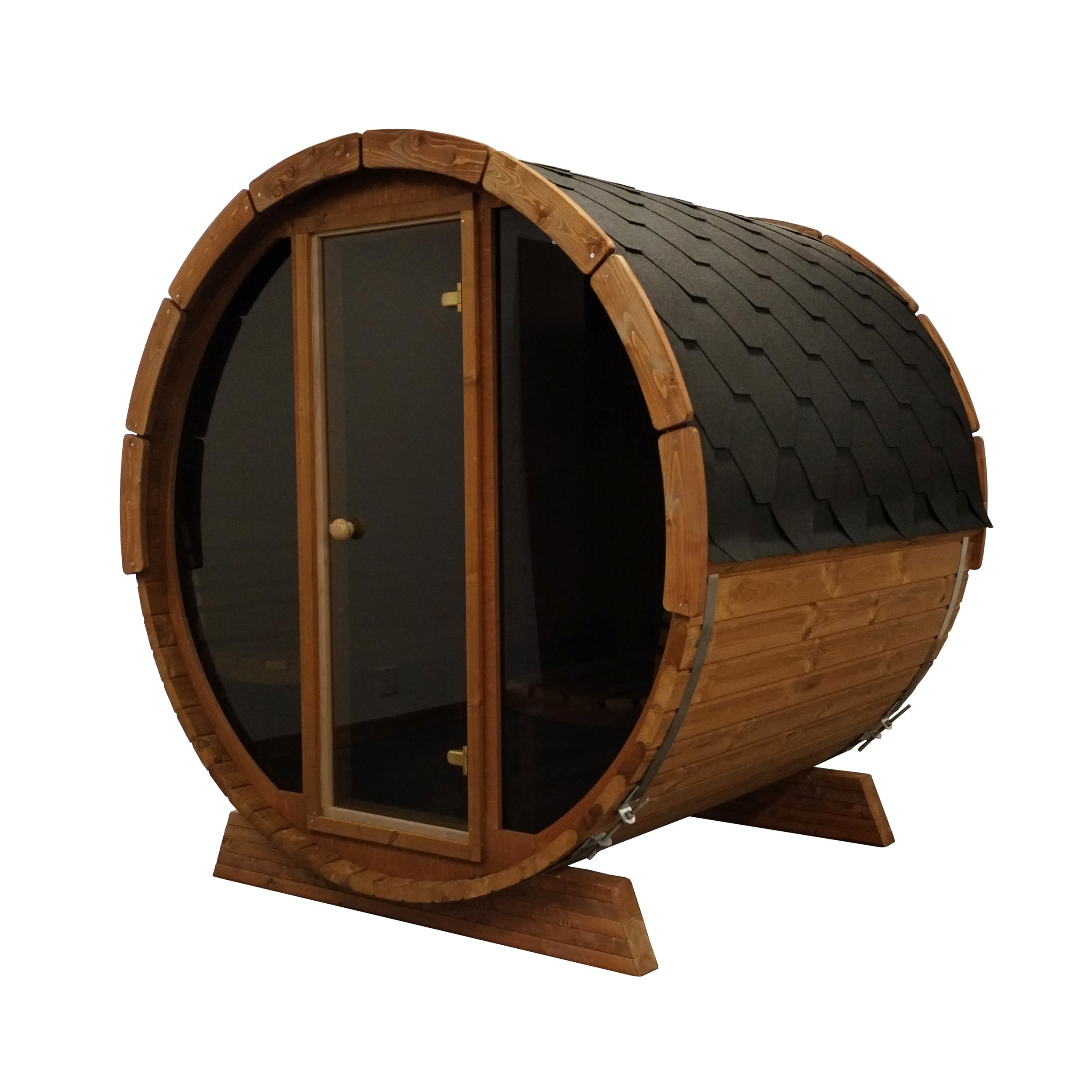 SaunaLife E7G Outdoor Barrel Sauna – (4 Person)