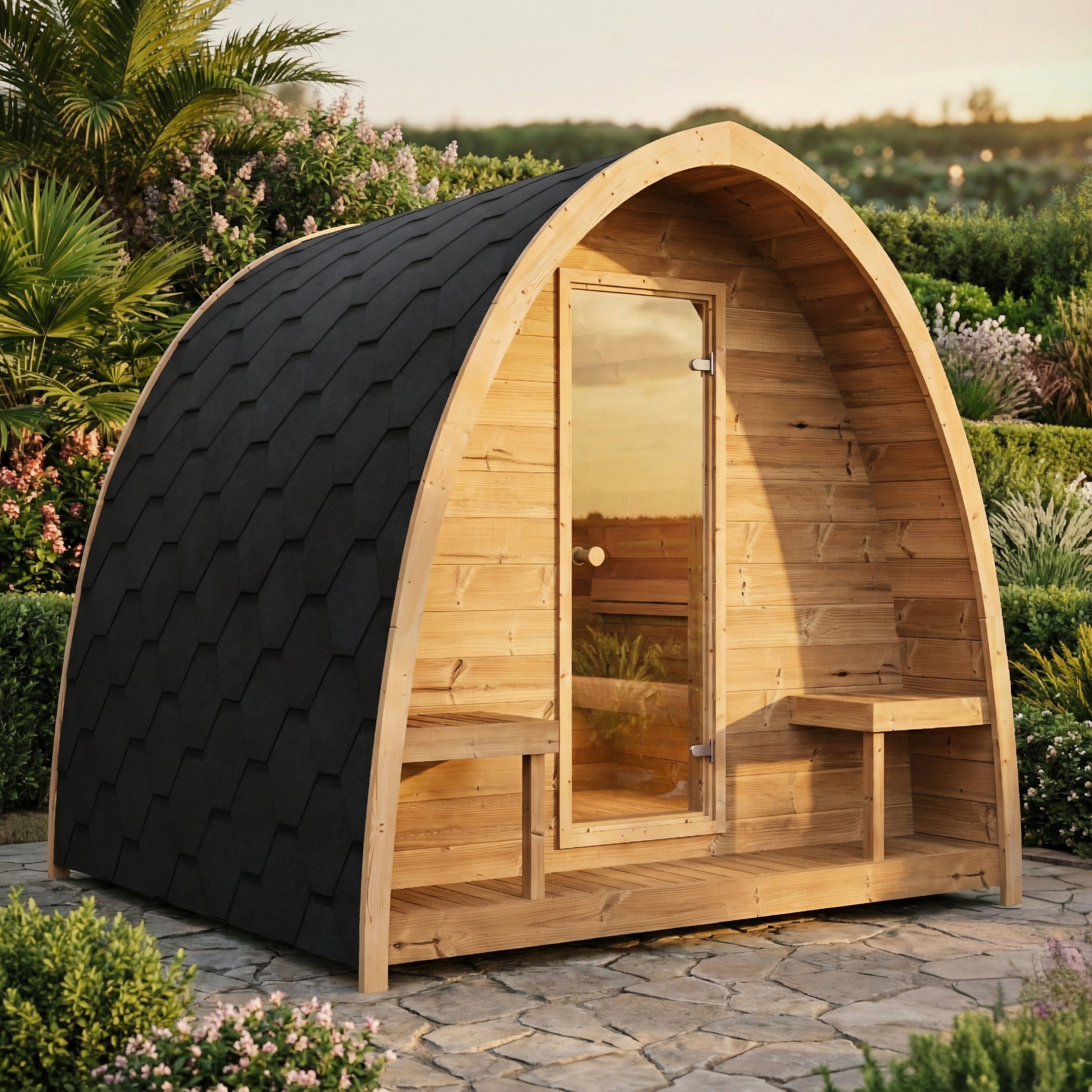 SaunaLife G3 Outdoor Sauna Cabin – (6 Person)
