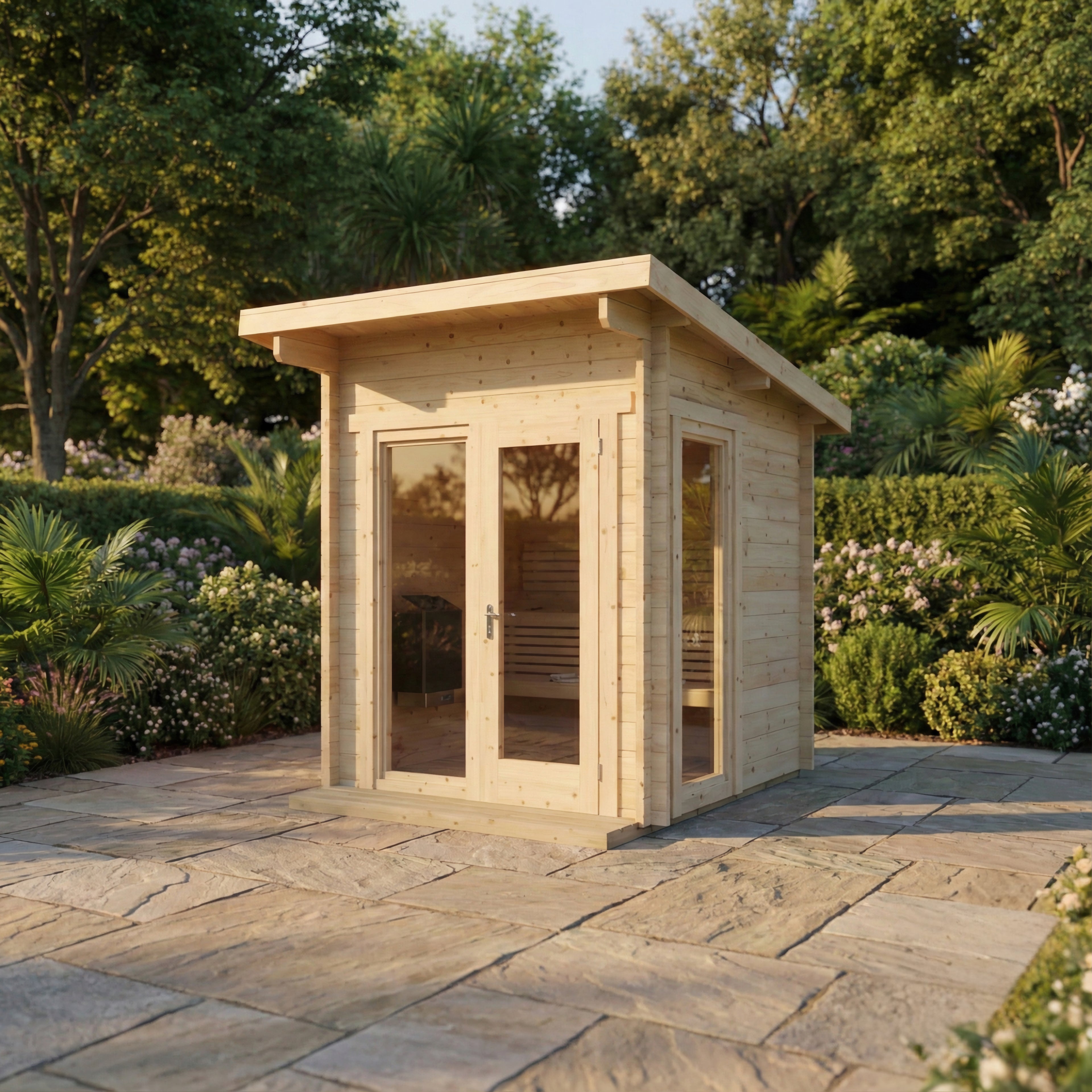 SaunaLife G4 Outdoor Sauna Cabin – (6+ Person)