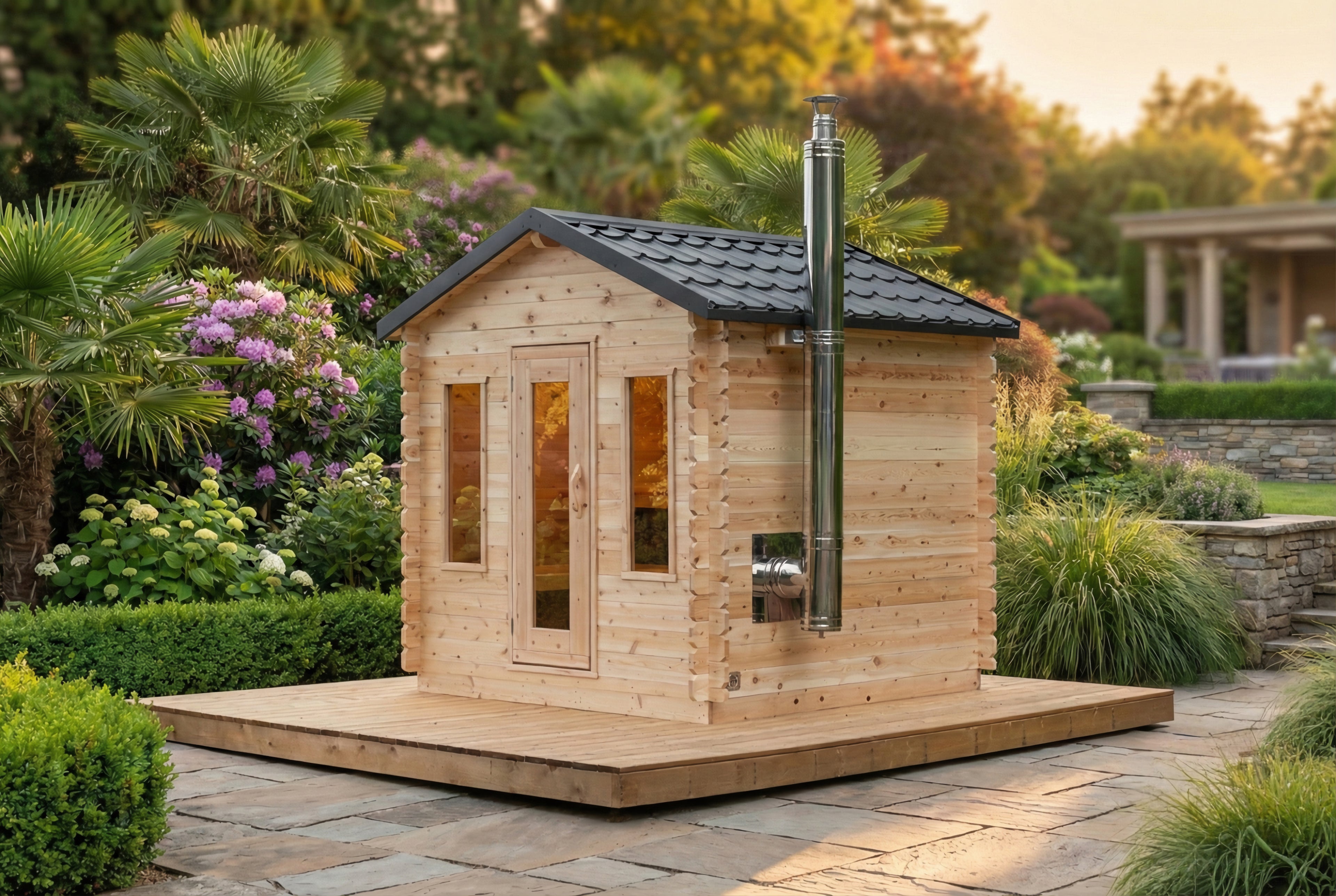Dundalk Leisurecraft Canadian Timber Georgian Cabin Sauna