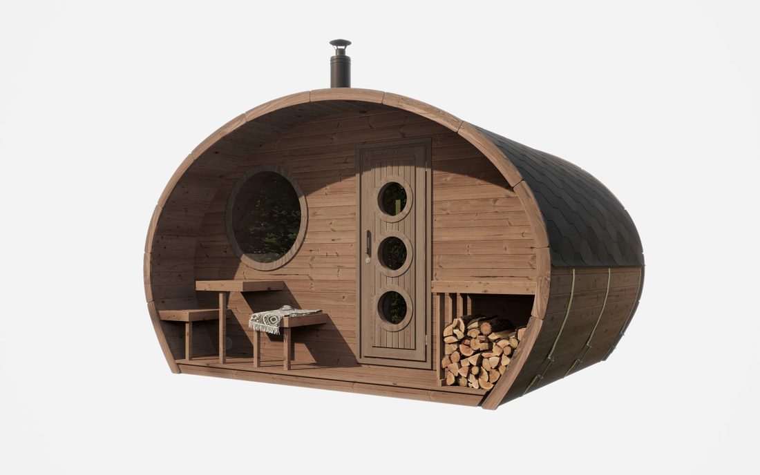 SaunaLife G11 Outdoor Sauna Cabin – (6 Person)