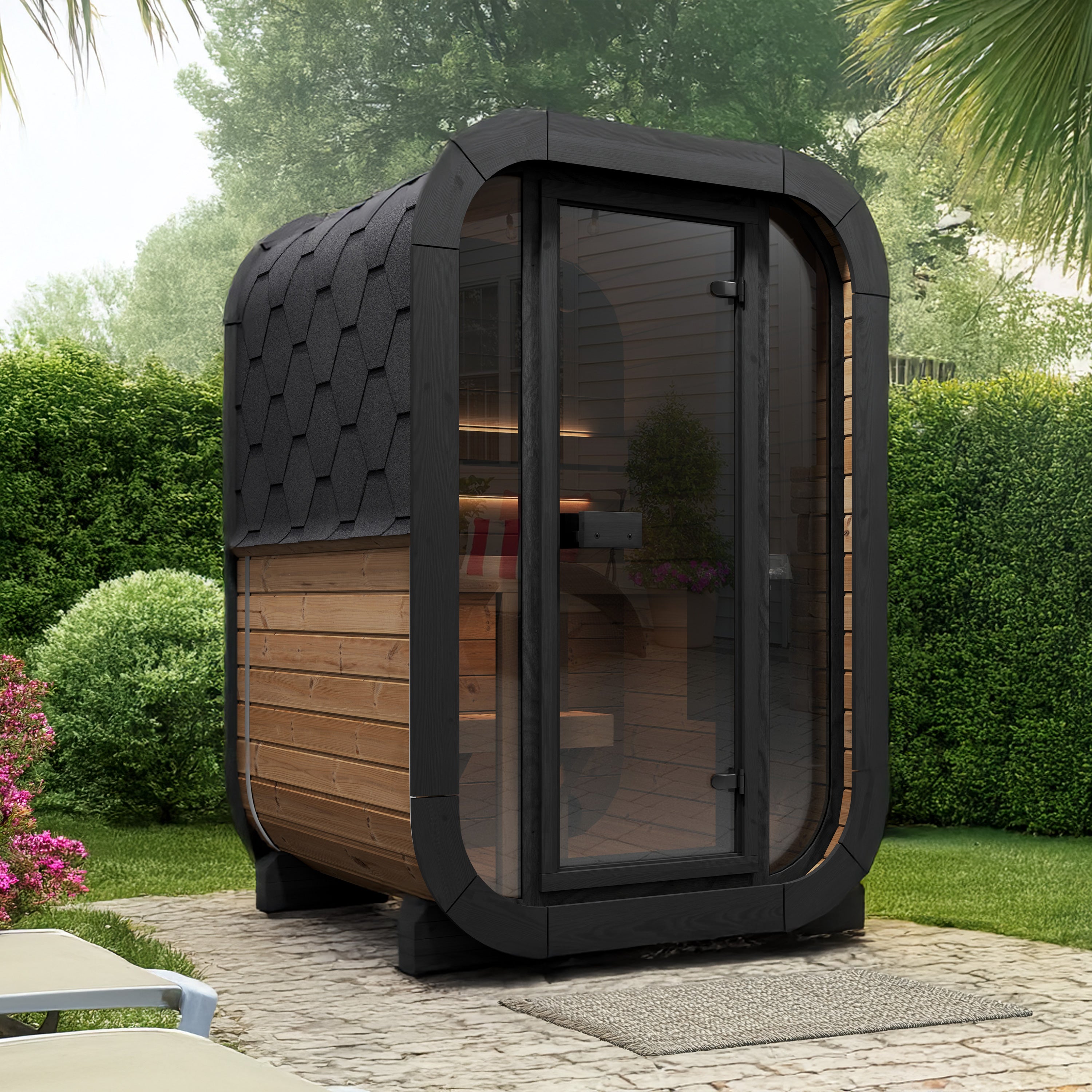 SaunaLife CL3G Outdoor Cube Sauna – (2 Person)
