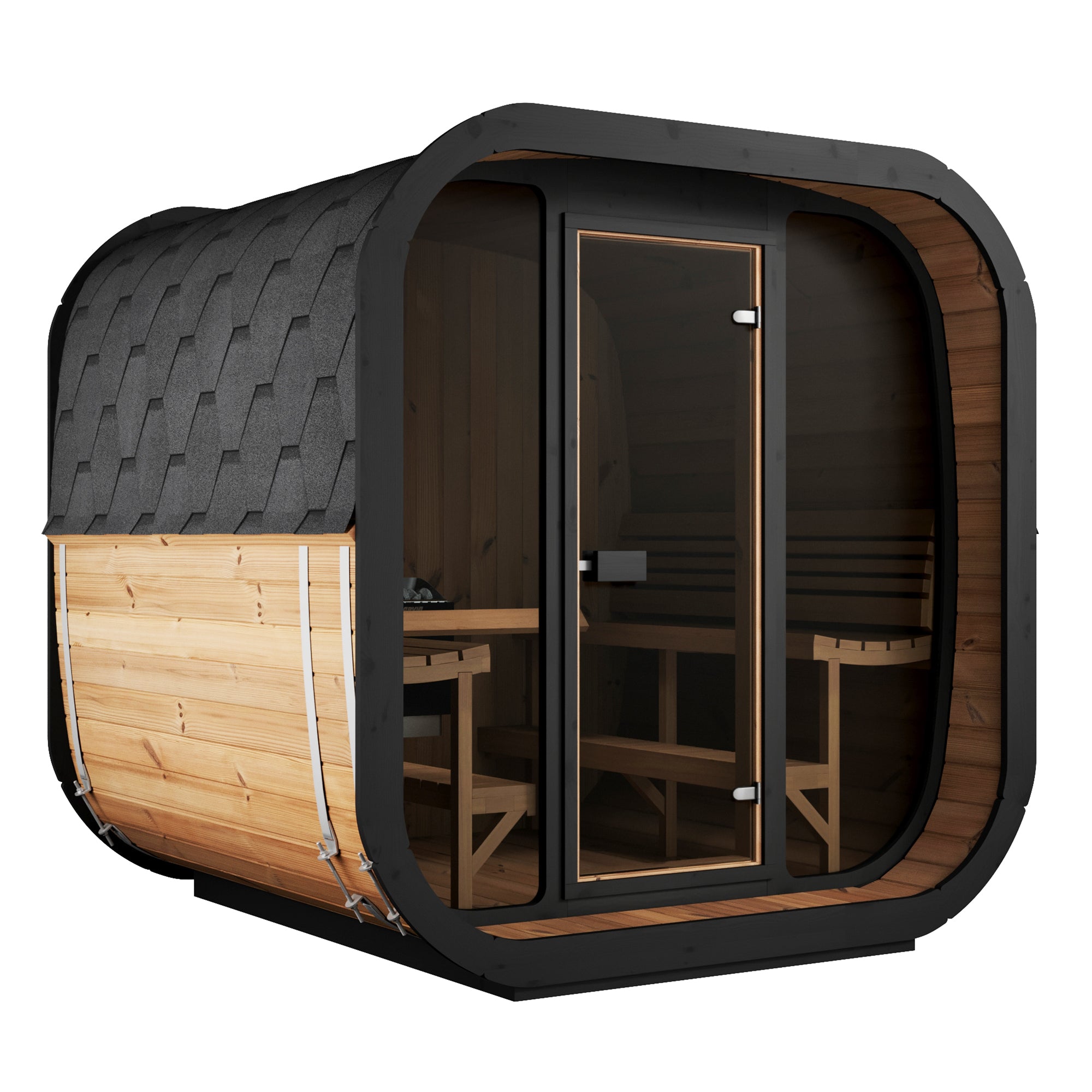 SaunaLife CL7G Outdoor Sauna Cabin – (6 Person)