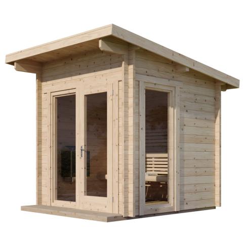 SaunaLife G4 Outdoor Sauna Cabin – (6+ Person)