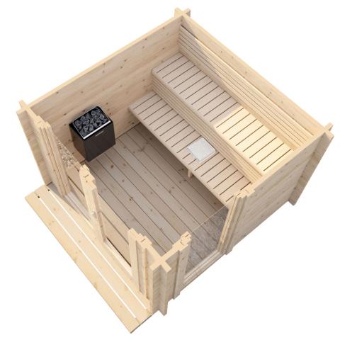 SaunaLife G4 Outdoor Sauna Cabin – (6+ Person)