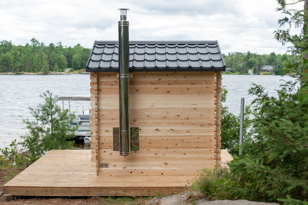 Dundalk Leisurecraft Canadian Timber Georgian Cabin Sauna – Image 31