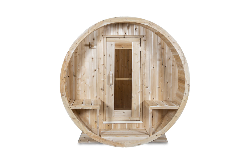 Dundalk Leisurecraft Canadian Timber Serenity Barrel Sauna – Image 1