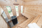 Dundalk Leisurecraft Canadian Timber Georgian Cabin Sauna Outdoor Sauna sauna - Reset Peak