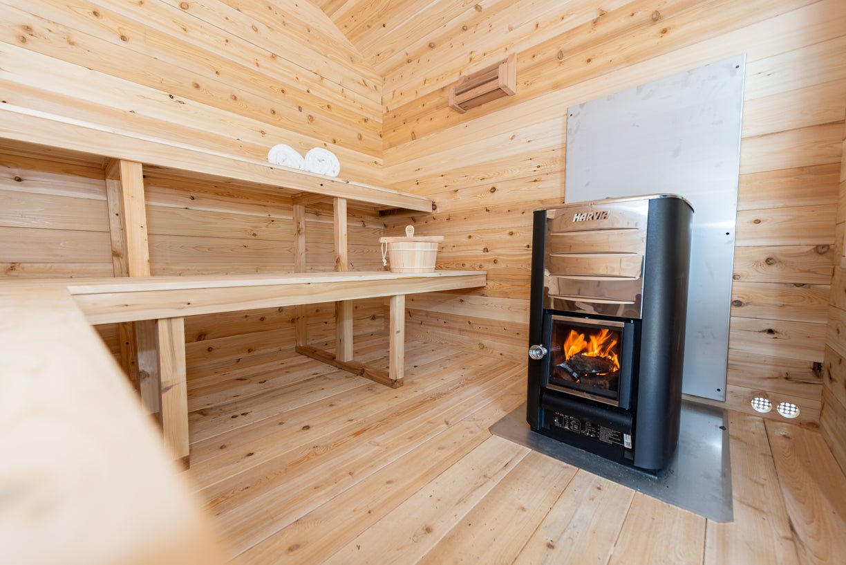 Dundalk Leisurecraft Canadian Timber Georgian Cabin Sauna Outdoor Sauna sauna - Reset Peak