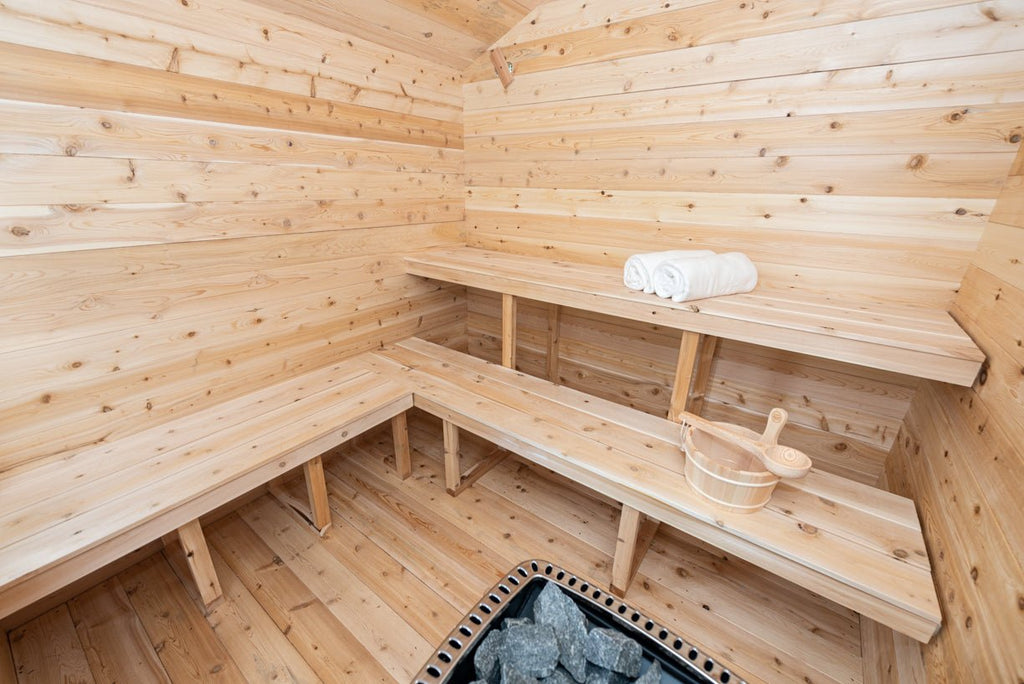 Dundalk Leisurecraft Canadian Timber Georgian Cabin Sauna Outdoor Sauna sauna - Reset Peak