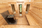 Dundalk Leisurecraft Canadian Timber Georgian Cabin Sauna with Changeroom Outdoor Sauna sauna - Reset Peak