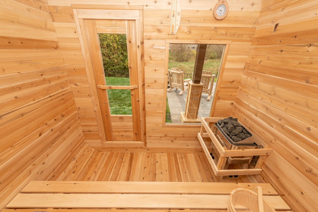 Dundalk Leisurecraft Canadian Timber Luna Sauna Outdoor Sauna sauna - Reset Peak