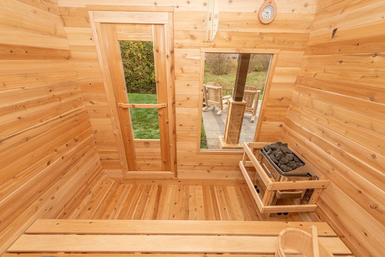 Dundalk Leisurecraft Canadian Timber Luna Sauna Outdoor Sauna sauna - Reset Peak