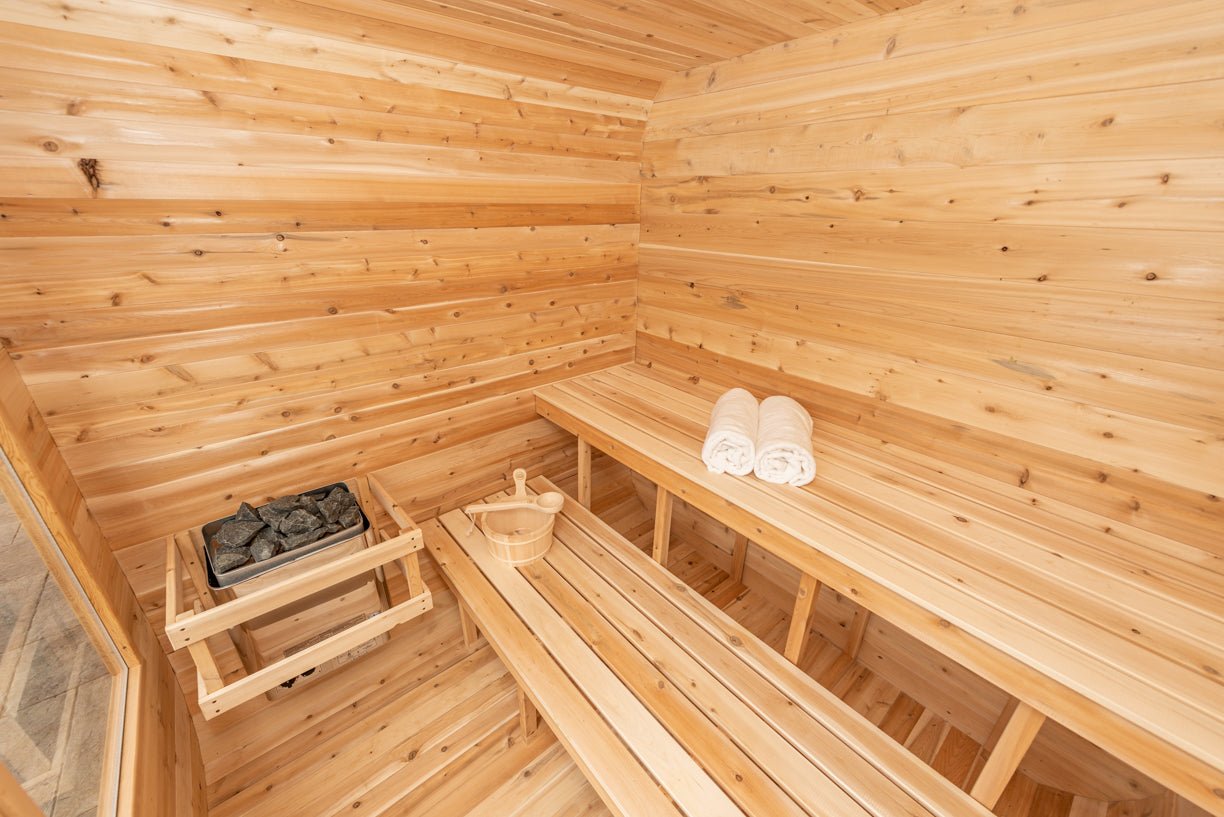 Dundalk Leisurecraft Canadian Timber Luna Sauna Outdoor Sauna sauna - Reset Peak