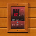 Dynamic Lugano infrared sauna digital control panel display - Reset Peak