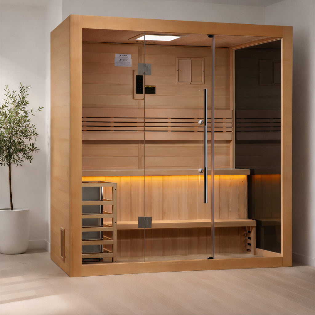 Golden Designs Forssa Edition Indoor Traditional Sauna (3 Person) Traditional Sauna sauna - Reset Peak