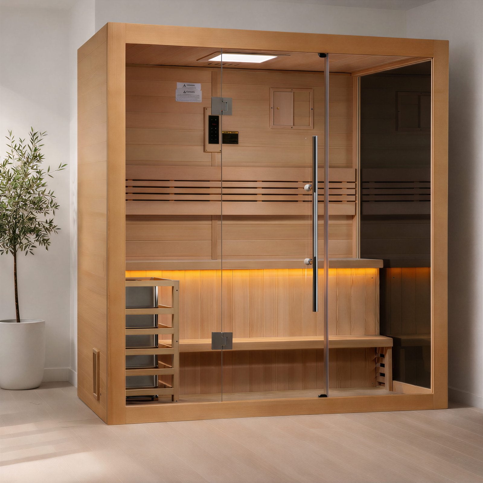 Golden Designs Forssa Edition Indoor Traditional Sauna (3 Person) Traditional Sauna sauna - Reset Peak