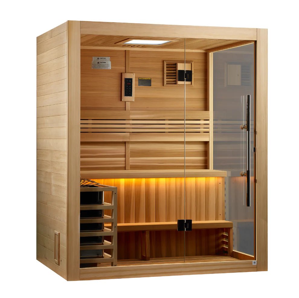 Golden Designs Hanko Indoor Traditional Sauna (2 Person) Traditional Sauna sauna - Reset Peak
