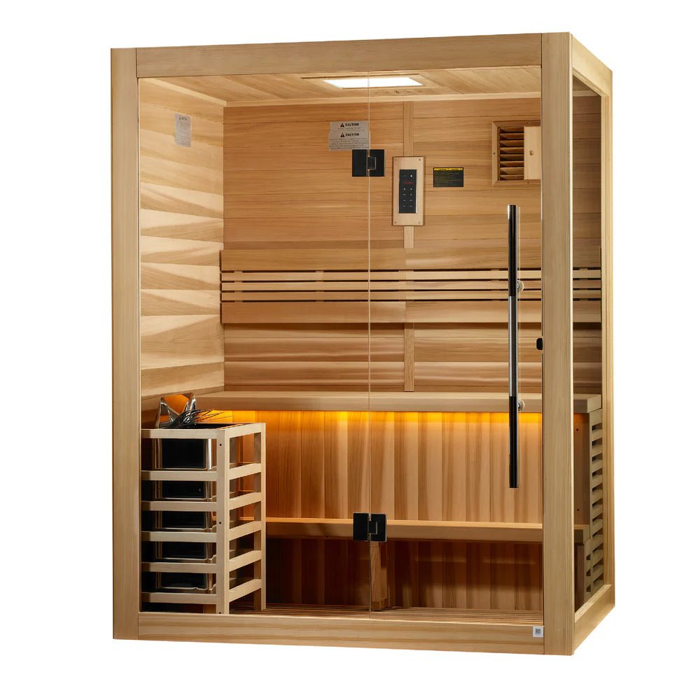 Golden Designs Hanko Indoor Traditional Sauna (2 Person) Traditional Sauna sauna - Reset Peak