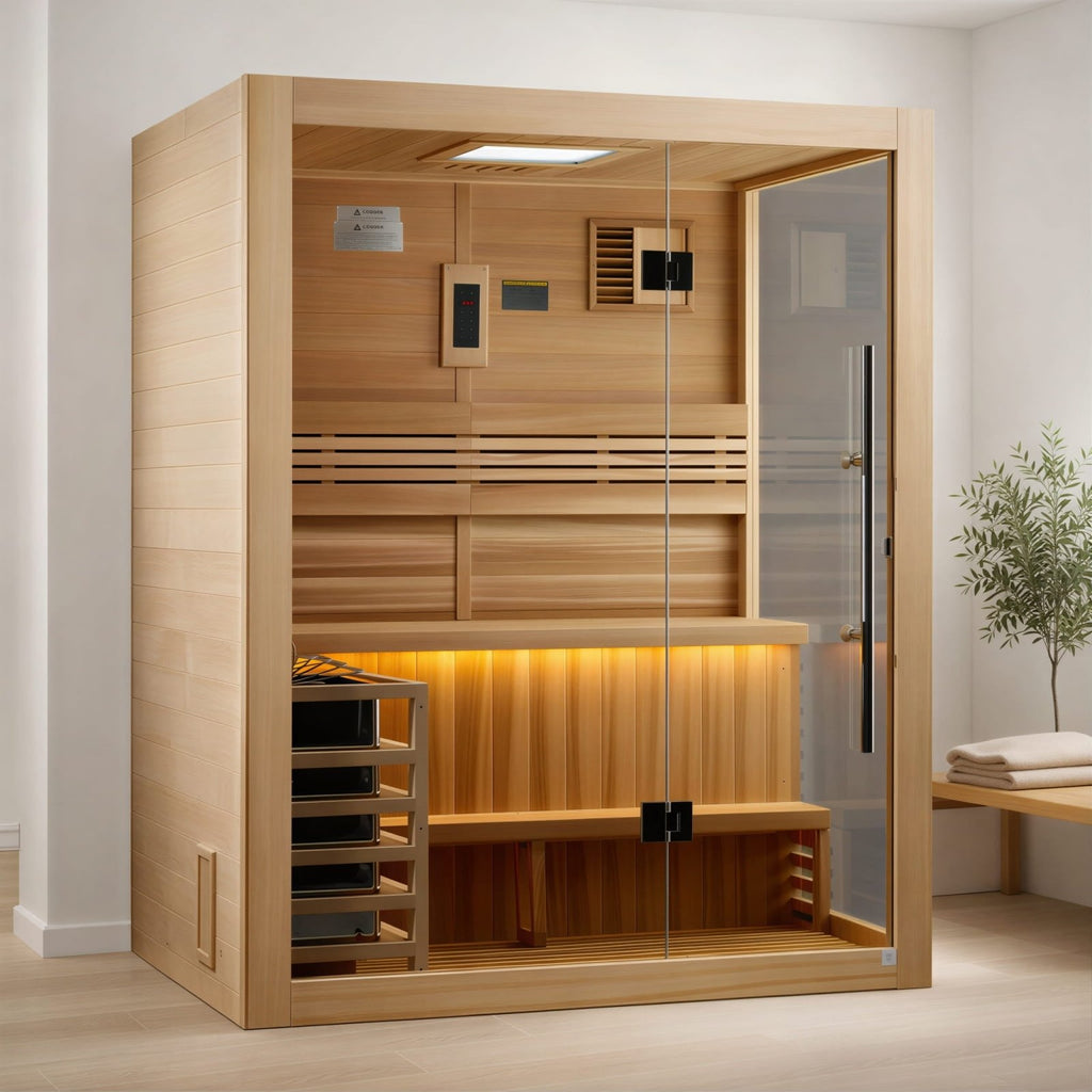 Golden Designs Hanko Indoor Traditional Sauna (2 Person) Traditional Sauna sauna - Reset Peak