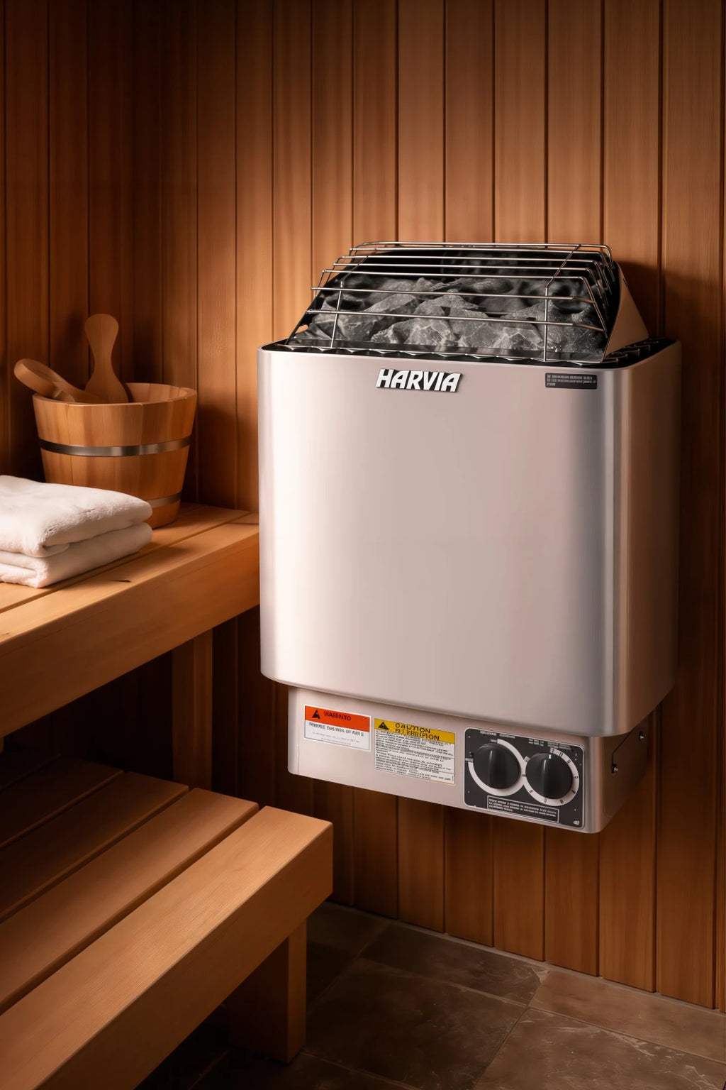 Harvia KIPB Sauna Heater Heater sauna 4.5 kW Silver - Reset Peak