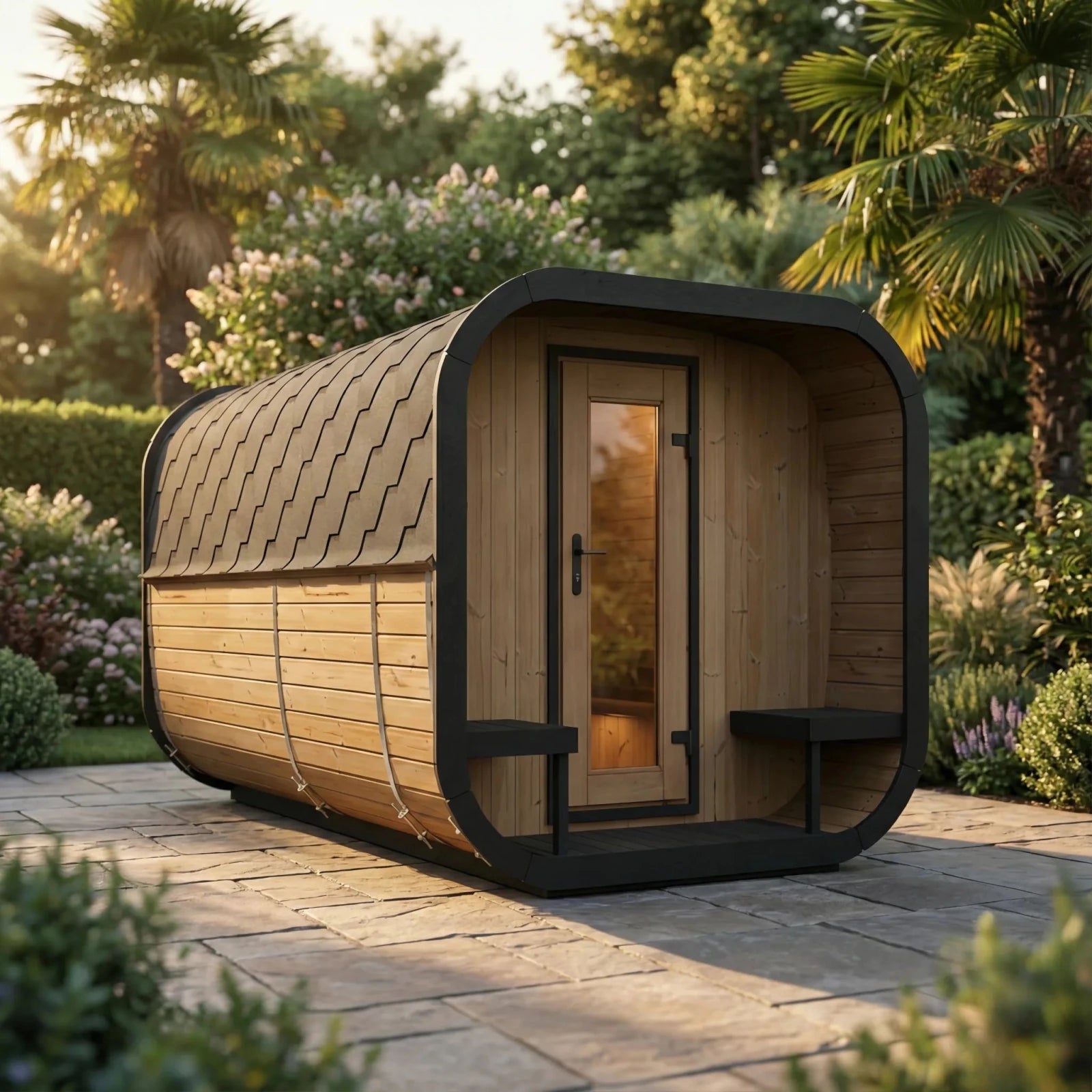 SaunaLife CL12GCP Premium Sauna Suite Kit - (6+ Person) OUTDOOR SAUNAS sauna - Reset Peak