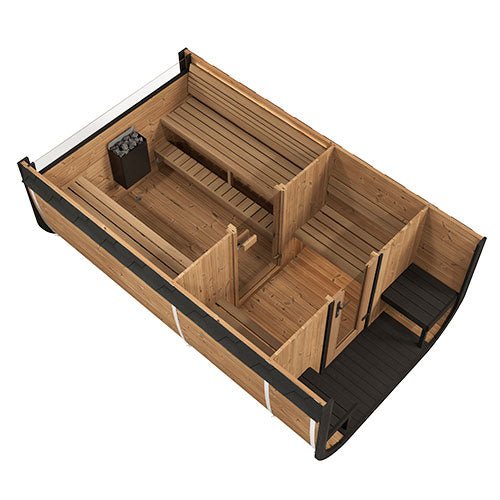 SaunaLife CL12GCP Premium Sauna Suite Kit - (6+ Person) OUTDOOR SAUNAS sauna - Reset Peak