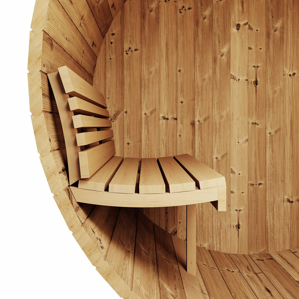 SaunaLife E6 Outdoor Barrel Sauna – Thermo - Spruce (3 - Person) BARREL SAUNA sauna - Reset Peak