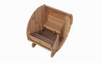 SaunaLife E6 Outdoor Barrel Sauna – Thermo - Spruce (3 - Person) BARREL SAUNA sauna - Reset Peak