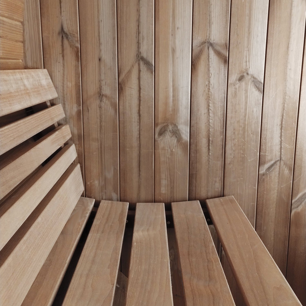 SaunaLife E6W Outdoor Barrel Sauna – (3 Person) BARREL SAUNA sauna - Reset Peak