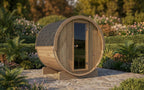 SaunaLife E7 Outdoor Barrel Sauna – (4 Person) BARREL SAUNA sauna - Reset Peak