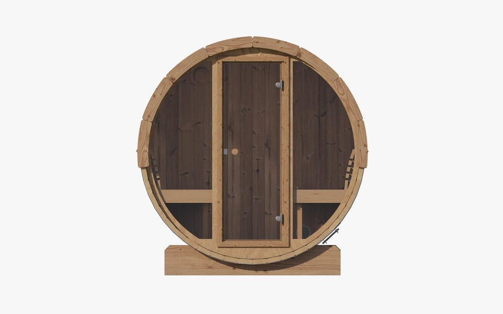 SaunaLife E7G Outdoor Barrel Sauna – (4 Person) BARREL SAUNA sauna - Reset Peak