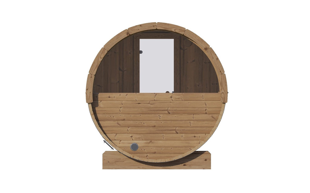 SaunaLife E7W Outdoor Barrel Sauna – (4 Person) BARREL SAUNA sauna - Reset Peak