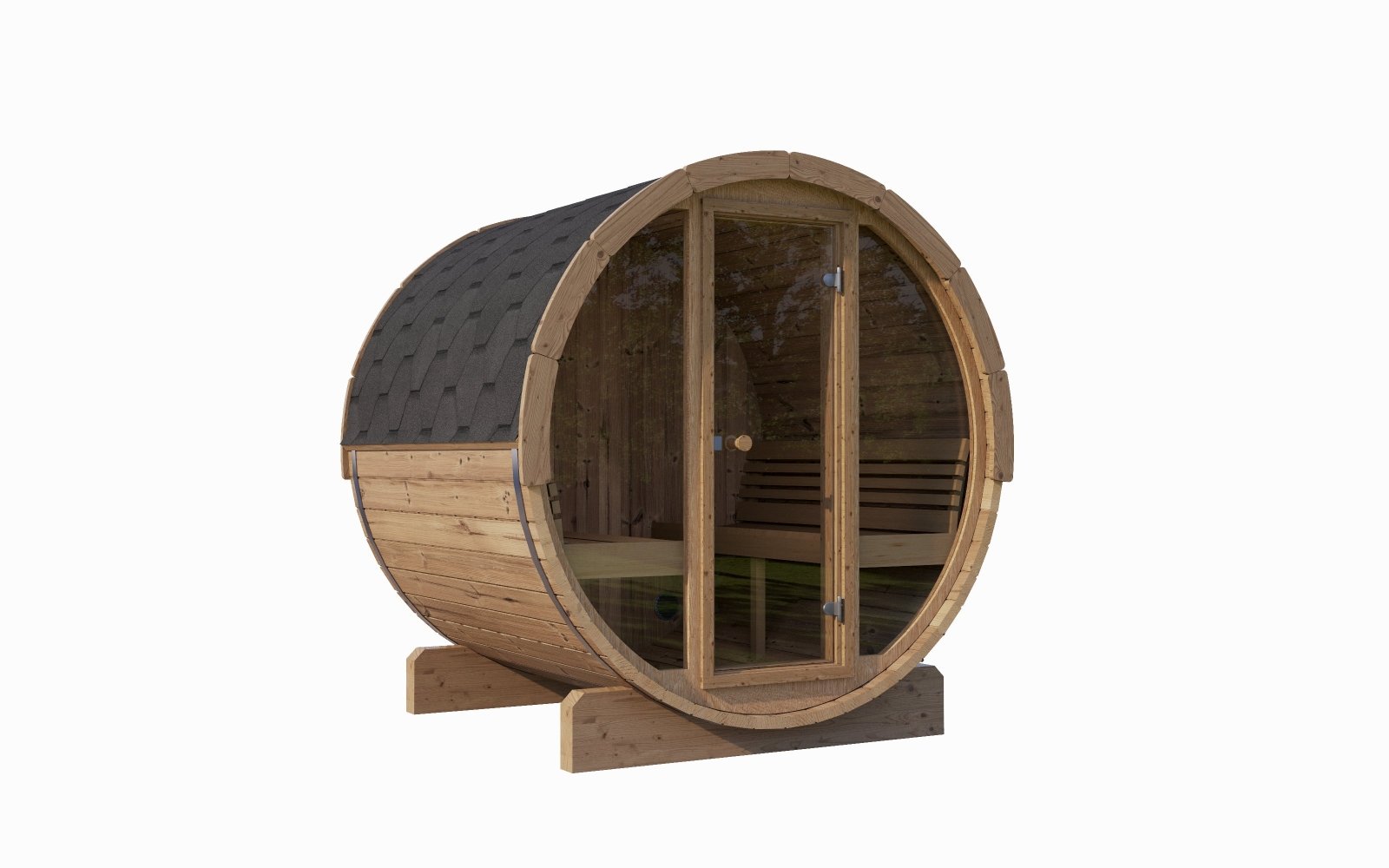 SaunaLife E8G Outdoor Barrel Sauna – (6 Person) BARREL SAUNA sauna - Reset Peak