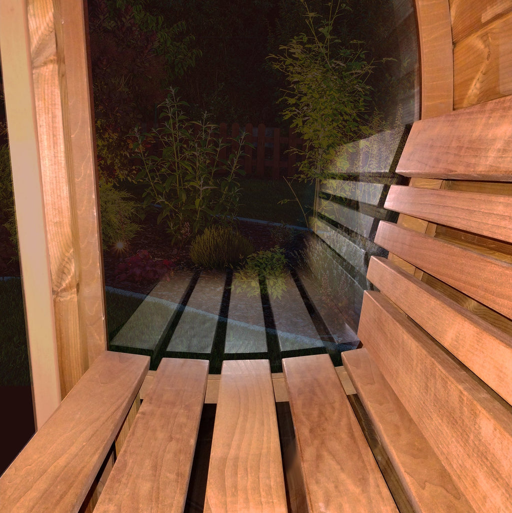SaunaLife E8G Outdoor Barrel Sauna – (6 Person) BARREL SAUNA sauna - Reset Peak