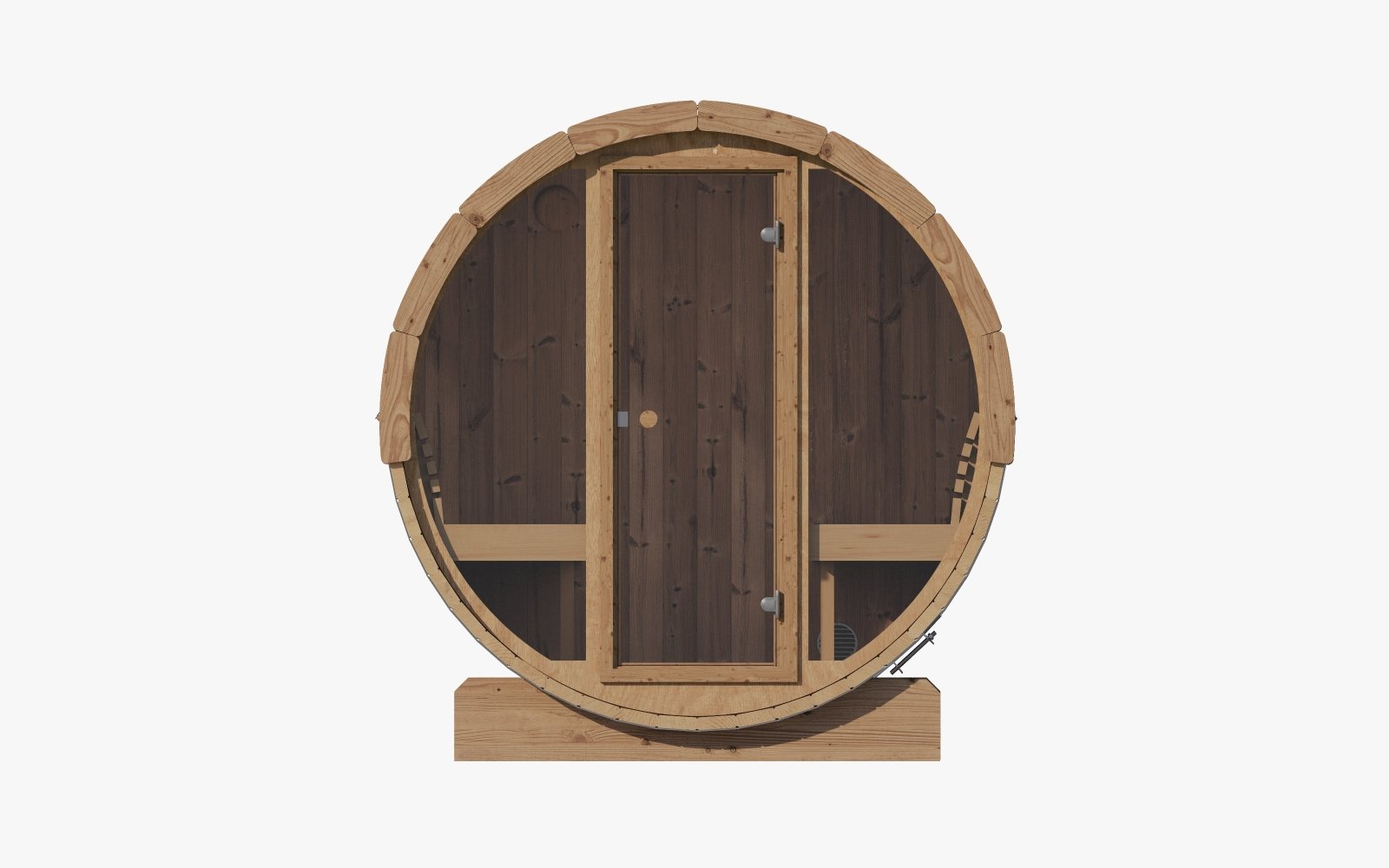 SaunaLife E8G Outdoor Barrel Sauna – (6 Person) BARREL SAUNA sauna - Reset Peak