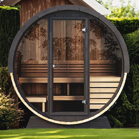 SaunaLife EE6G Sauna Barrel – (4 Person) BARREL SAUNA sauna - Reset Peak
