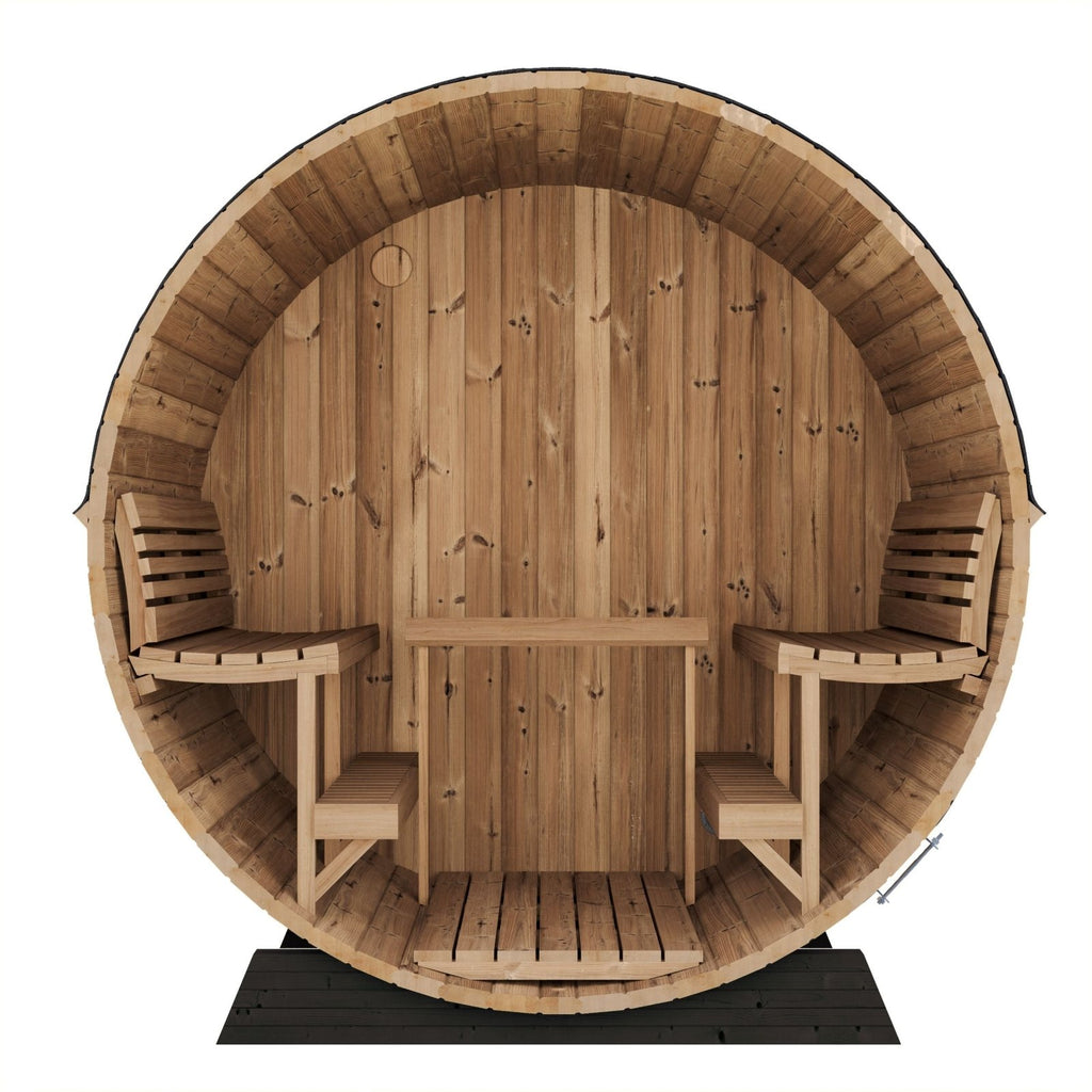 SaunaLife EE8G Outdoor Barrel Sauna – (6 Person) BARREL SAUNA sauna - Reset Peak