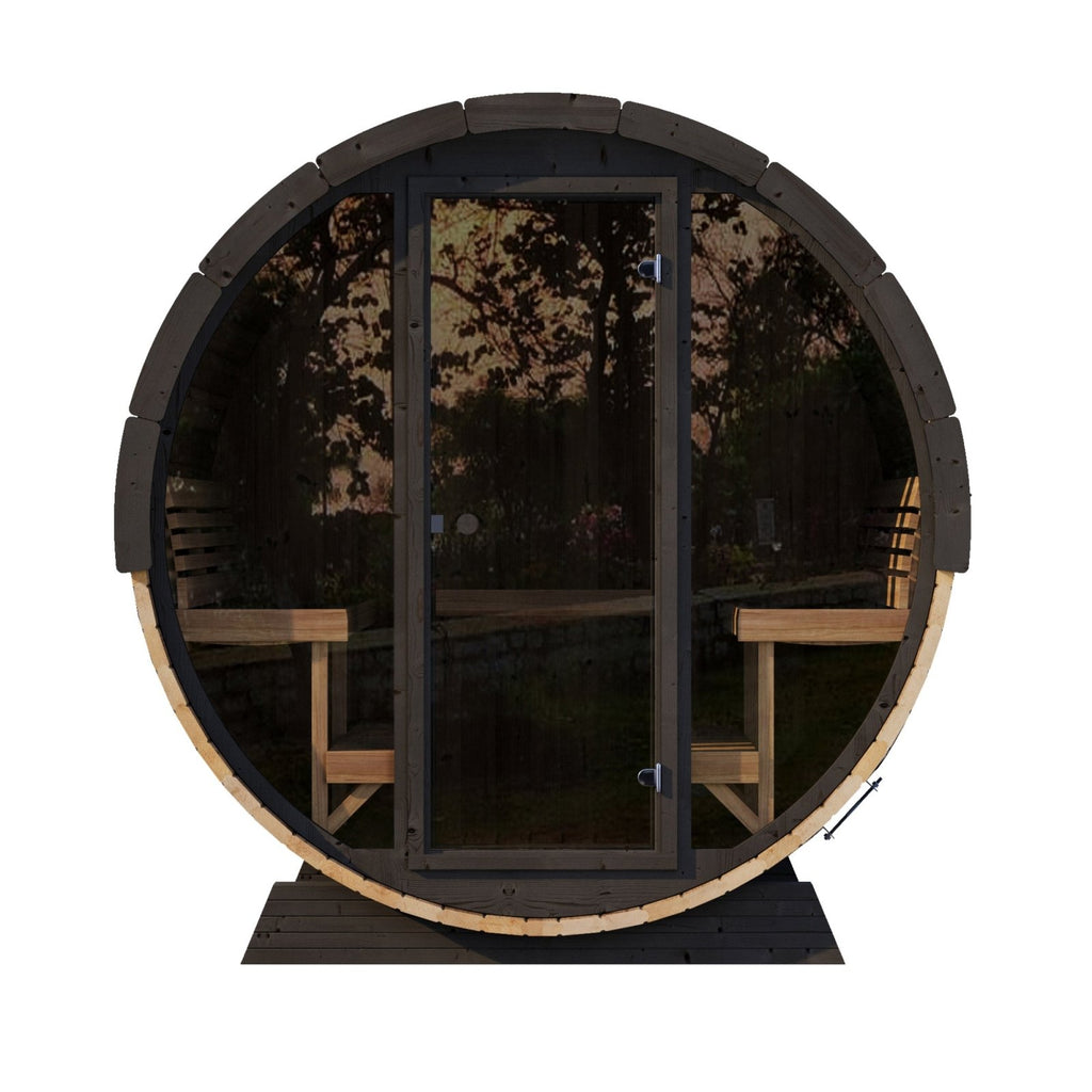 SaunaLife EE8G Outdoor Barrel Sauna – (6 Person) BARREL SAUNA sauna - Reset Peak