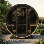 SaunaLife EE8G Outdoor Barrel Sauna – (6 Person) BARREL SAUNA sauna - Reset Peak