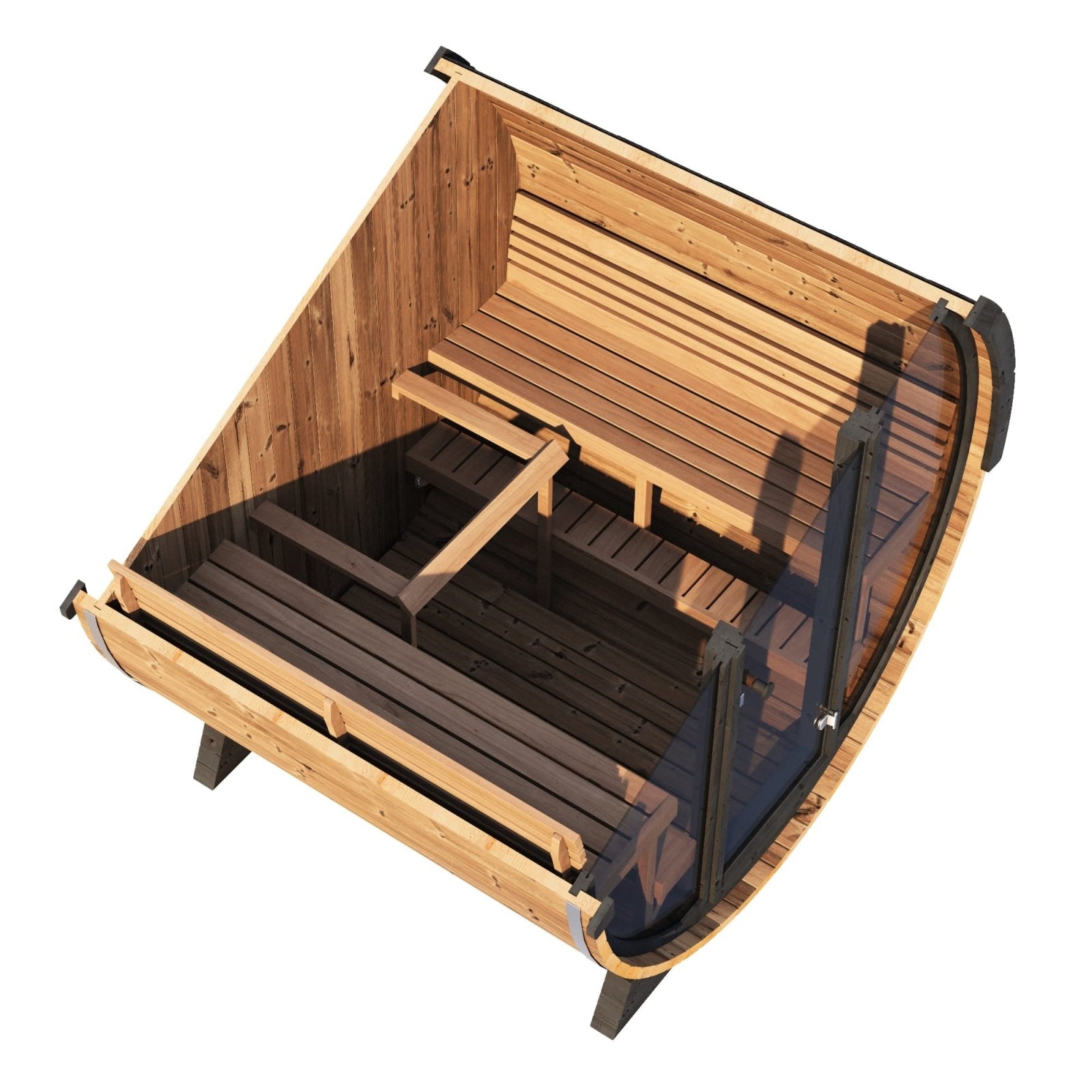 SaunaLife EE8G Outdoor Barrel Sauna – (6 Person) BARREL SAUNA sauna - Reset Peak