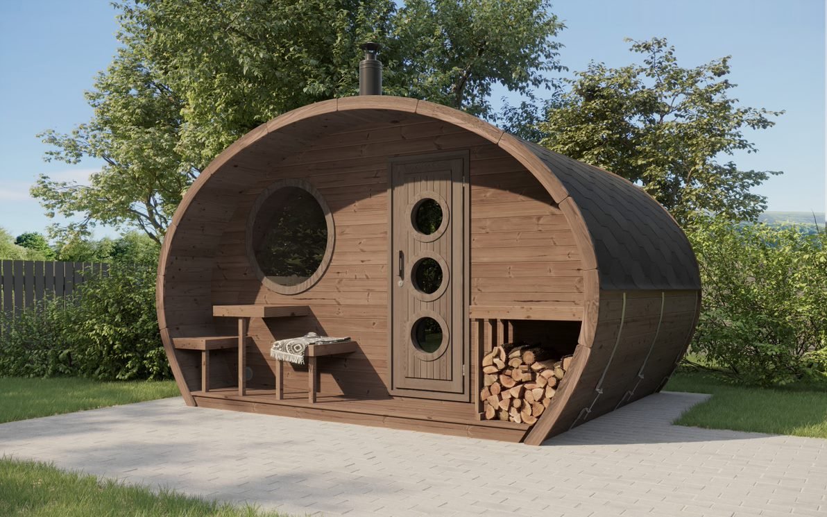 SaunaLife G11 Outdoor Sauna Cabin – (6 Person) OUTDOOR SAUNAS sauna - Reset Peak