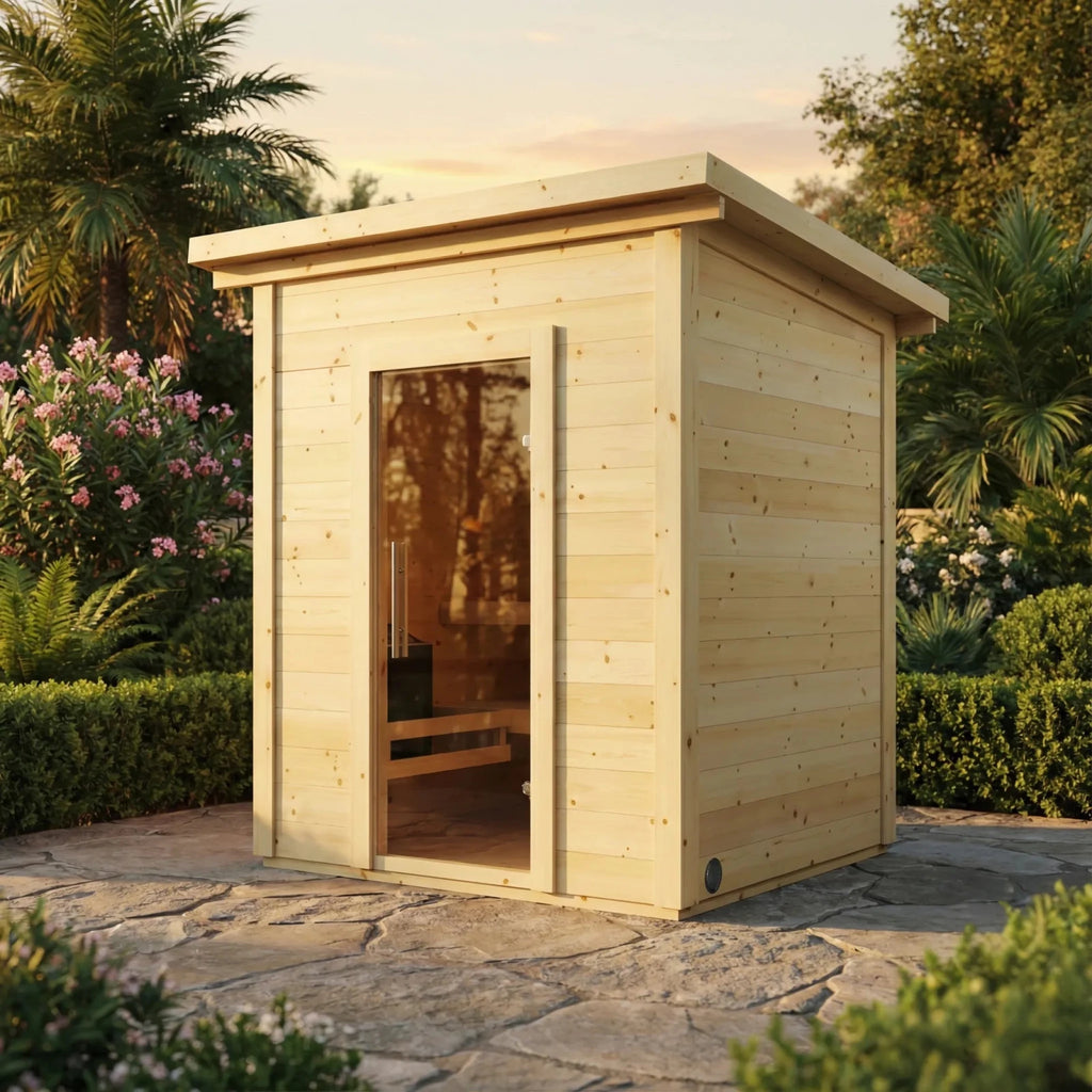 SaunaLife G2 Outdoor Home Sauna Kit – (4 Person) OUTDOOR SAUNAS sauna - Reset Peak