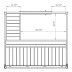 SaunaLife G2 Outdoor Home Sauna Kit – (4 Person) OUTDOOR SAUNAS sauna - Reset Peak