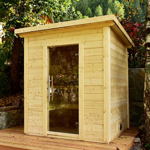 SaunaLife G2 Outdoor Home Sauna Kit – (4 Person) OUTDOOR SAUNAS sauna - Reset Peak