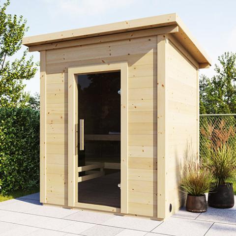 SaunaLife G2 Outdoor Home Sauna Kit – (4 Person) OUTDOOR SAUNAS sauna - Reset Peak