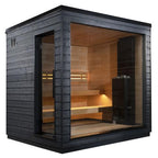 SaunaLife G6 Outdoor Sauna Cabin – (5 Person) OUTDOOR SAUNAS sauna Left Hinge Door - Reset Peak