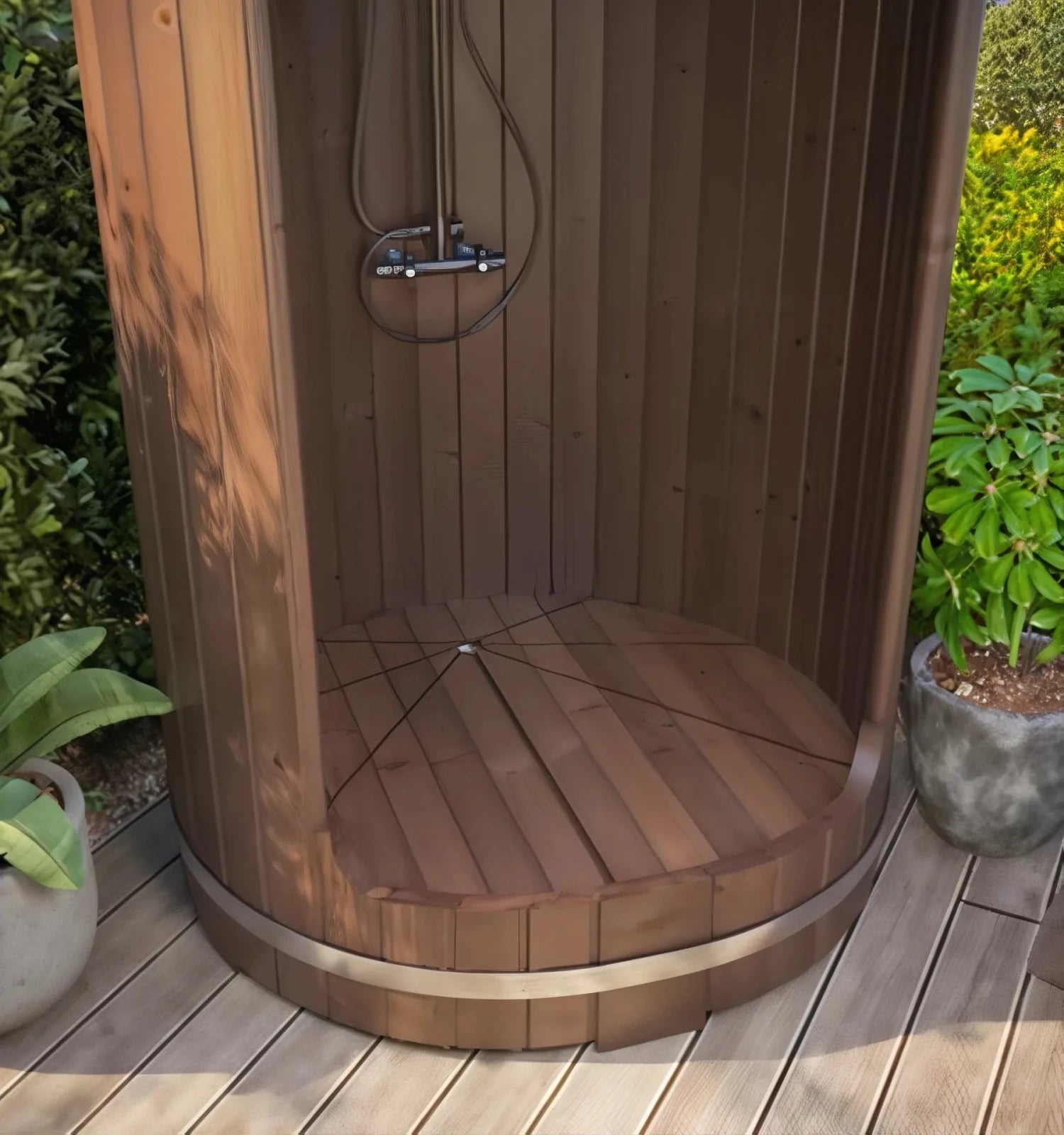 SaunaLife Outdoor Barrel Shower Model R3 OUTDOOR SHOWER sauna - Reset Peak