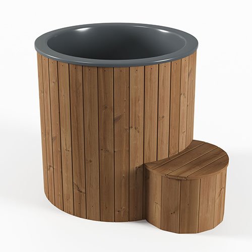 SaunaLife S1N - Cold Plunge - (1 Person) Cold Plunges sauna Black - Reset Peak